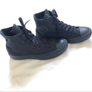 Black Monochrome Converse Hightops